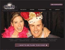 Tablet Screenshot of flarephotobooth.com